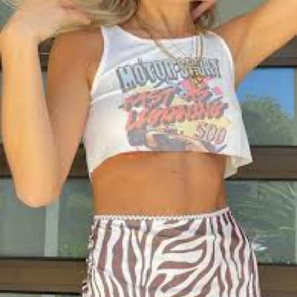 Princess Polly Tops - Princess Polly MOTO CLUB SINGLET